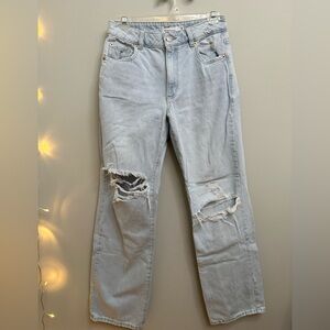 Garage Distressed Light Blue Boyfriend Jeans